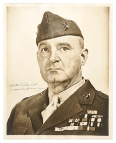 WW2: General A.A. Vandegrift Autograph USMC