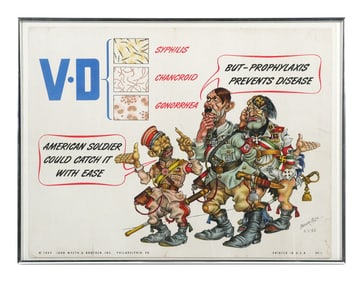 WW2: Original 1943 VD Prevention Poster, Szyk