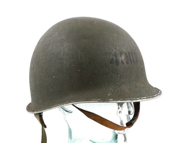 WWII U.S. M1 Fixed Bale Helmet & Liner