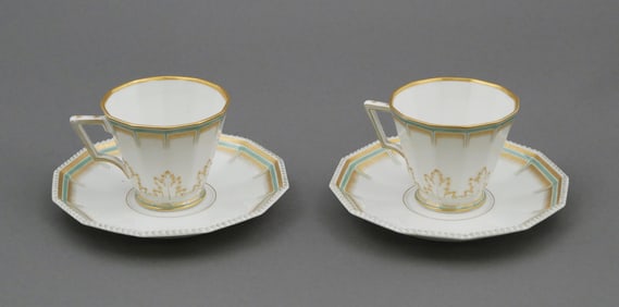 WW2: NSDAP Marked Nymphenburg Cups/Saucers