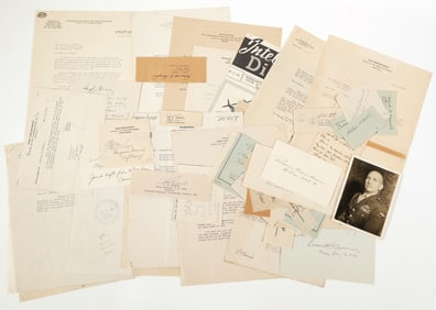 WW2: (52) US Military Autographs
