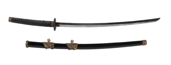 Signed Katana with Floral Mounts