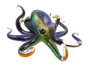 MICHAEL HOPKO Glass Octopus Sculpture