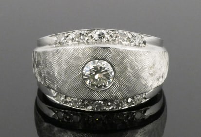 14K Gold Diamond Ring Quarter Carat Center Stone