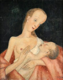 DIETZ EDZARD Woman and Child Ptg