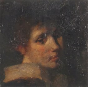 Old Master, Portrait of a Boy, Oil Painting