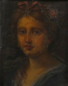 18th c. Portrait of Noblewoman Painting