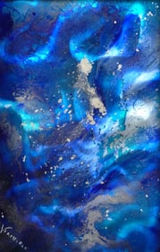 JEFF VERMEEREN Abstract Painting on Metal