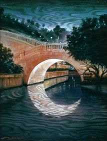 MATT BEYRER Bridge at Night Coldograph