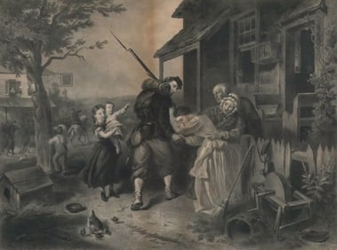 F O C DARLEY Engraving The Departure