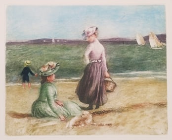 RENOIR By the Seashore Etching