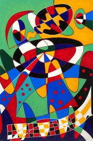 CHRISTOPHER MARTIN Abstract Silkscreen