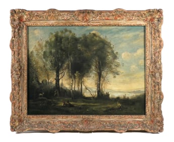 NEWCOMB MACKLIN Frame, Manner of COROT Ptg