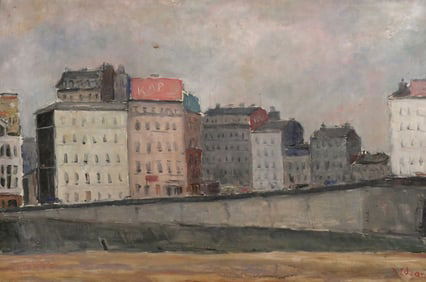 DIETZ EDZARD Painting Waterfront Scene