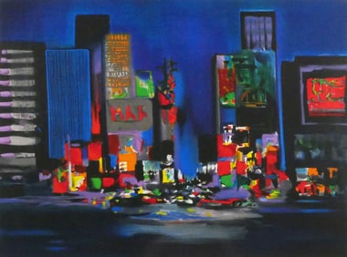 MARCEL MOULY Cityscape Lithograph