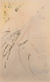SALVADOR DALI Nude Woman Etching