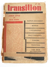 JAMES JOYCE "Finnegans Wake" Transition 1929