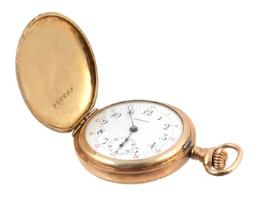 Buren Imperial Swiss 7J Hunter Pocket Watch