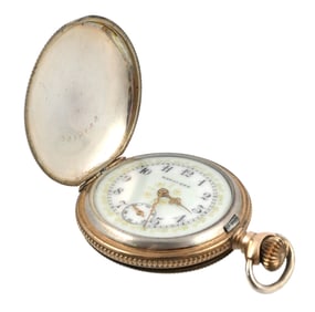 Rockford 15J Sterling Hunter Pocket Watch