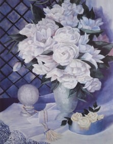 KATHY HAINES DENCH Flower Lithograph