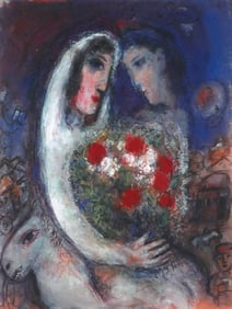 MARC CHAGALL Lithograph Marriage