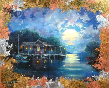 JAMES COLEMAN Mixed Media Moonrise