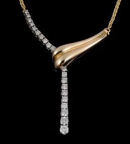 14K Gold and Diamond Necklace