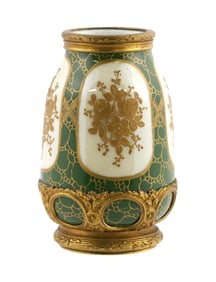 French Limoges Porcelain & Ormolu Vase