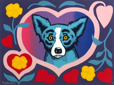 "Mardi Gras Blue Dog" George Rodrigue