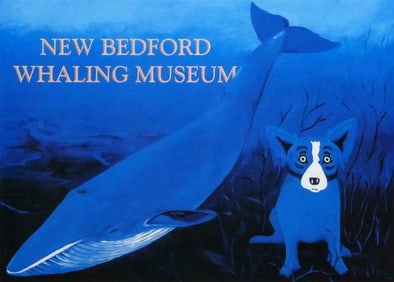 "Blue Dog Meets the Blue Whale" George Rodrigue
