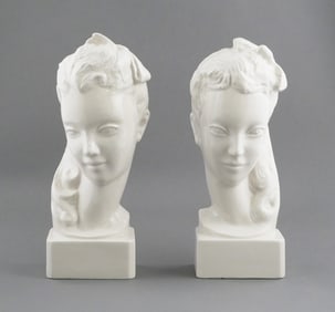 Charleton Ceramic Bust Wall Vases