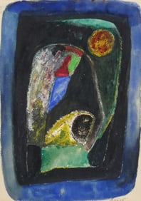 PEHR HALLSTEN ''Night Time'' 1965 Tempera