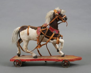 Antique Horse Pull Toy
