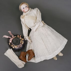 Antique 18" French Fashion Lady Doll