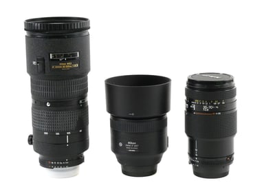 Lot of 3 Nikon AF NIKKOR Lenses