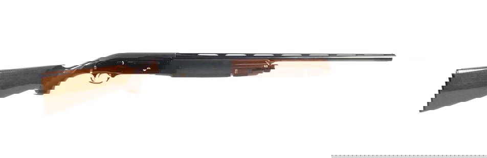 Beretta A303 20 Ga Shotgun: P. Beretta 20 gauge semi-automatic shotgun, Model A303. Chambered for 2-3/4" shells. Receiver serial #N58387E. Rib vent barrel (serial #P31161F) measures approx. 26" with screw in choke marked "PB-IC