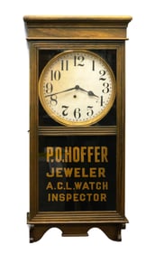 1940s NC Jeweler's Advertising Wall Clock
