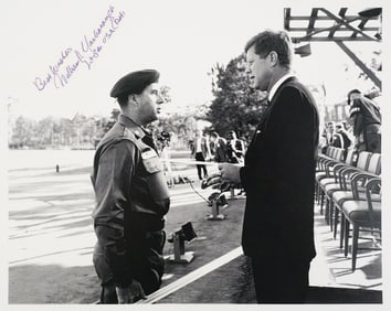 Green Beret Gen. Yarborough, Signed Photo w JFK