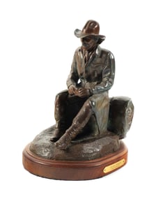 BOB PIERCY Bronze Cowboy, Sierra Solitude