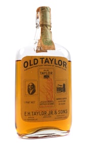 1916 Old Taylor Whiskey Pint, Prohibition Era Bottle