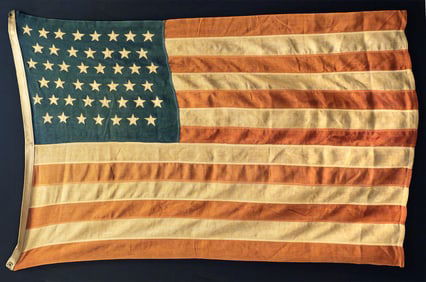Antique 45-Star American Flag 1896-1908