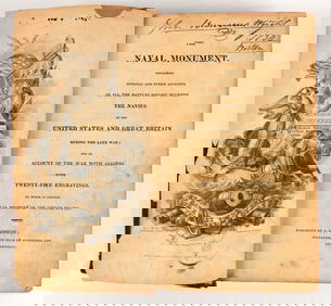 Rare Book: 1816 Naval Monument, War of 1812