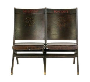 BUSTER BROWN Shoe Store Advertising Seats