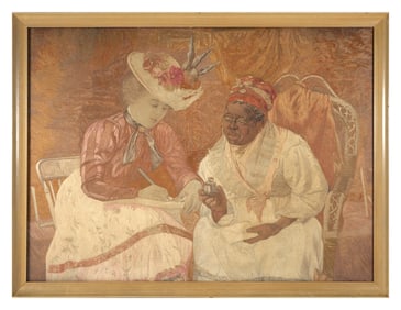 HARRY ROSELAND (aft.) Antique Textile Artwork