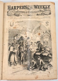 1863 Civil War, Harper's Weekly Bound Volume