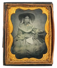 Ambrotype of a Seated Woman Quarter Plate