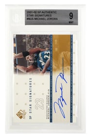 2001 SP Auth Signed MICHAEL JORDAN #'d to 75