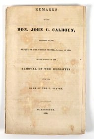 John C. Calhoun Original Booklets 1834 - 1841 (3)