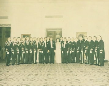JFK & Jackie Signed Photo to WH Officer