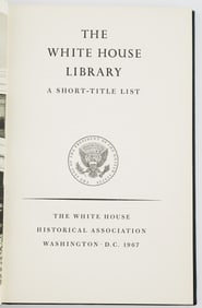 White House Library, Signed by Lady Bird Johnson